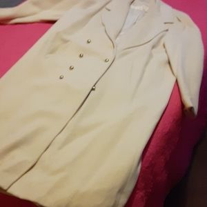 White ladies  wool coat